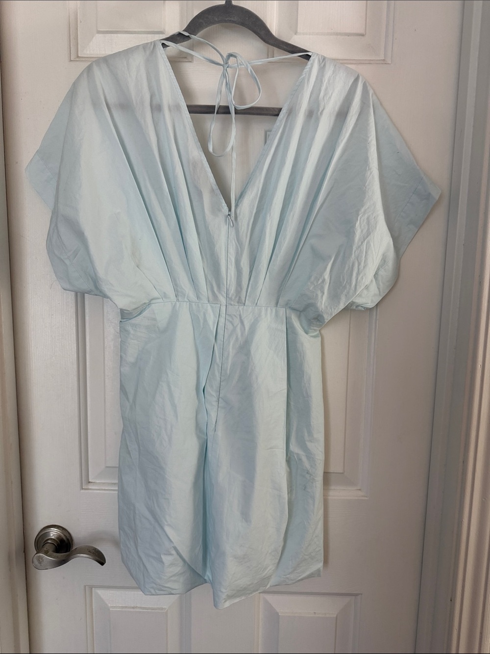 Rachel Comey arco dress spa blue v neck size 0 - Picture 5 of 7